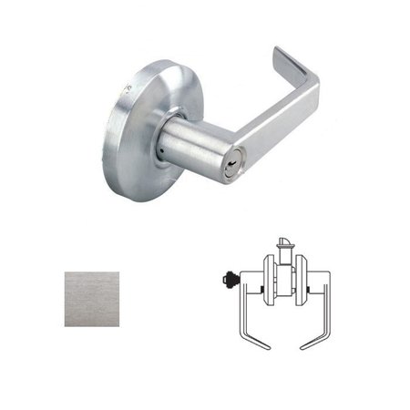 CAL-ROYAL Design Classroom Lever Lock, 2-3/4 Backset, ASA Strike, Schlage C Keyway, US26D Satin Chrome SL03-26D